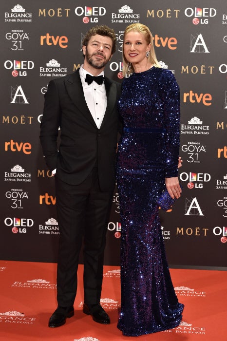 Goya 2017: Anne Igartiburu y Pablo Heras-Casado en la alfombra roja