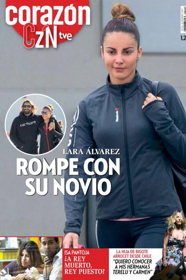Lara Álvarez, que ha roto con Román Mosteiro, es la protagonista de la portada de 'Corazón Tve'./Corazón