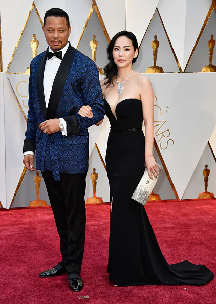 Oscars 2017: Terence Howard y Mia Pak, en la alfombra roja