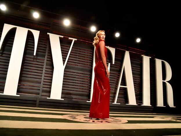 Karlie Kloss en la fiesta Vanity Fair post Oscars./Getty