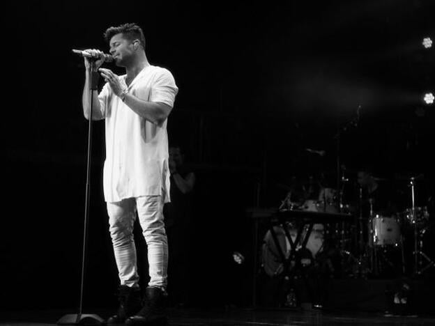 Ricky Martin en su concierto en Los Ángeles el pasado mes de febrero./GTRES