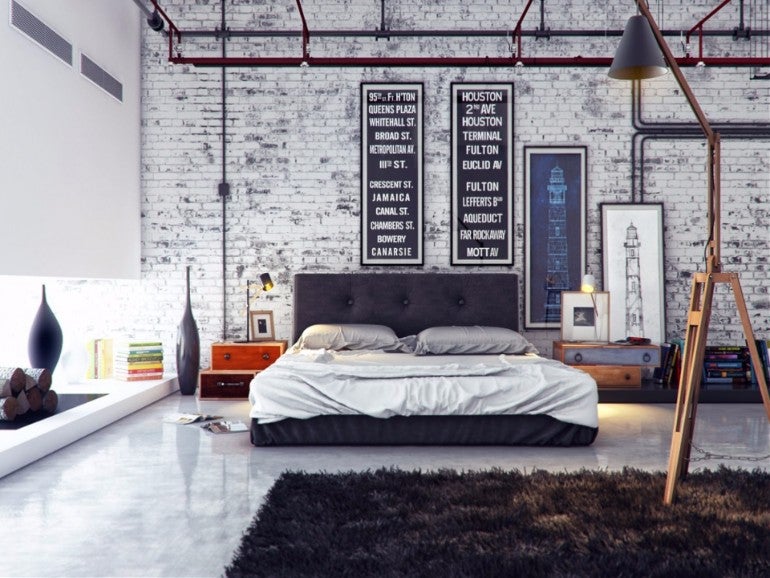 Ideas para un dormitorio industrial