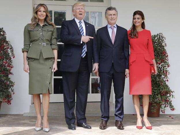 Los Macri y los Trump, en la Casa Blanca