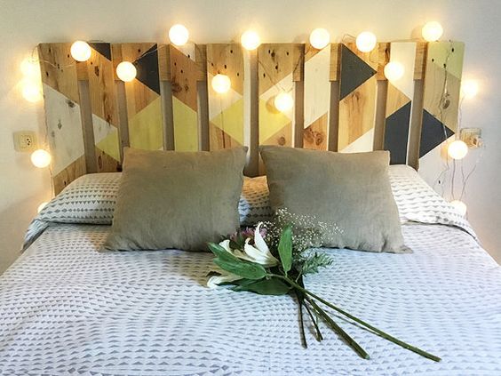 Ideas de decoración con pallets: dormitorio