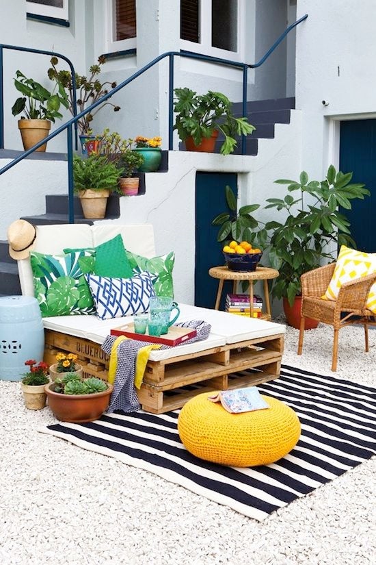 Ideas de decoración con pallets: jardín