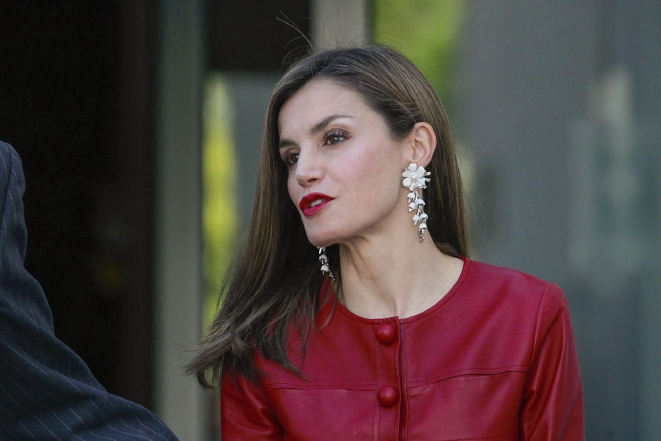 Famosas con labios rojos: Reina Letizia