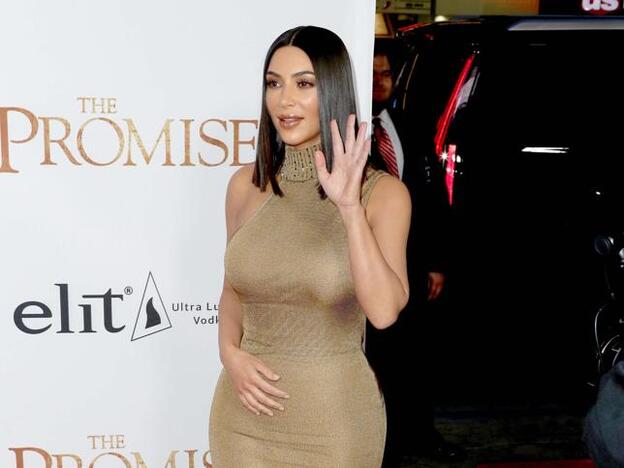 Kim Kardashian en California./getty