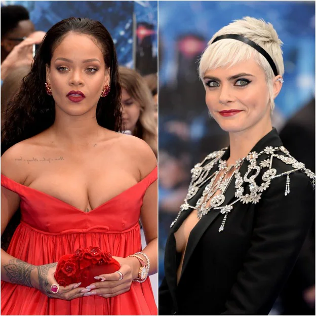 Rihanna y Cara Delevingne, en la premiere de 'Valerian' en Londres/Mujerhoy