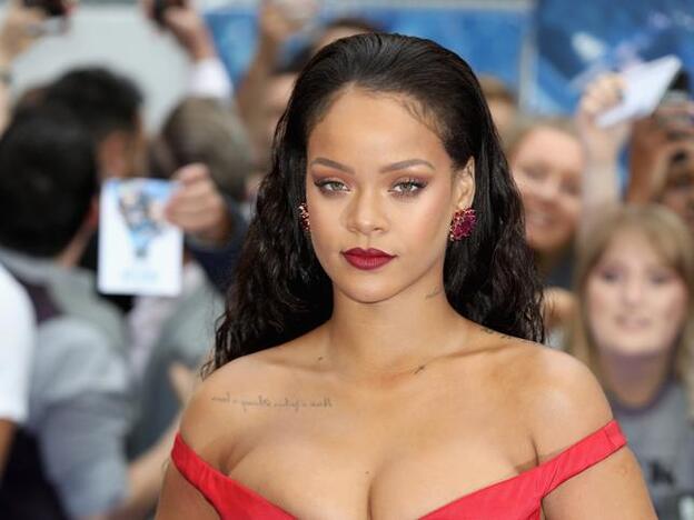 Rihanna en una gala./getty