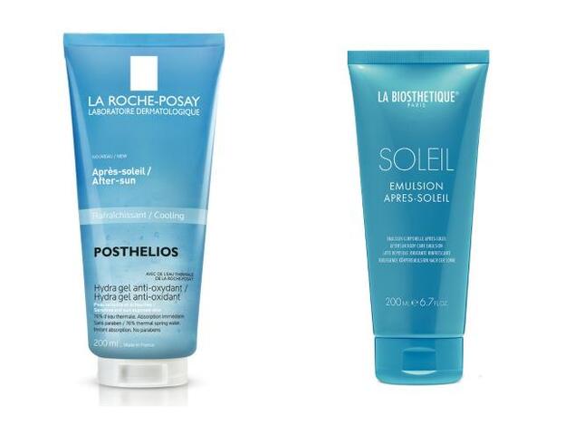 Posthelios Hydra Gel Antioxidante After Sun de La Roche-Posay (25 euros). Emulsión Après Soleil de La Biosthetique (28 euros).