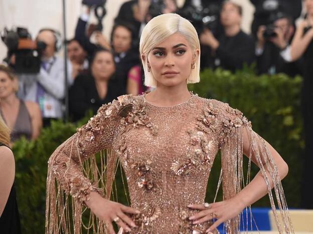 Kylie Jenner, en la alfombra roja./getty