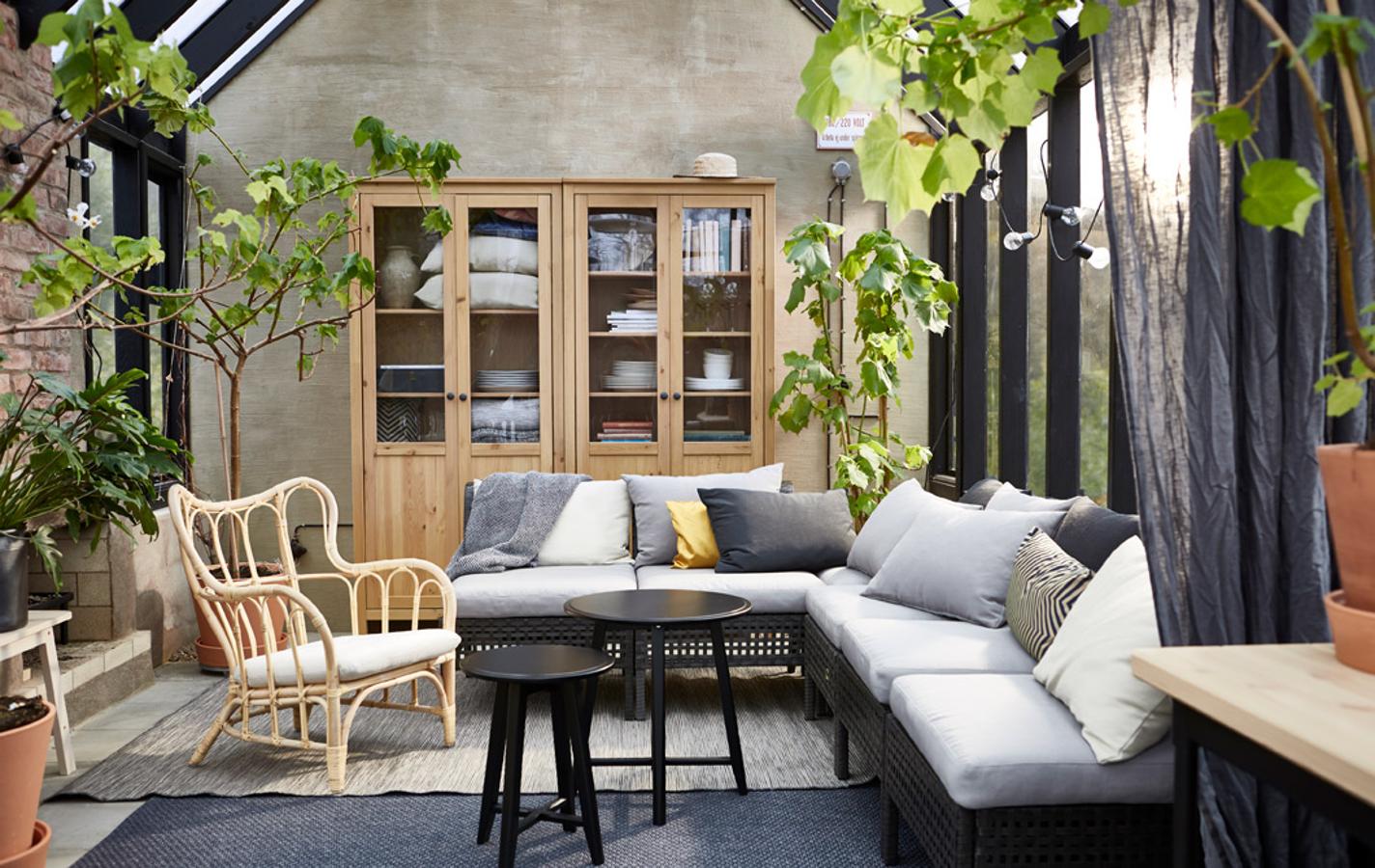 Tendencias 'deco' de otoño: salón exterior de IKEA