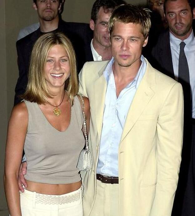 Jennifer Aniston junto a Brad Pitt, cuando estaban juntos.