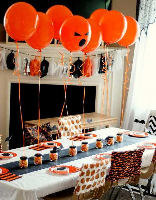 Ideas de decoración para Halloween: globos