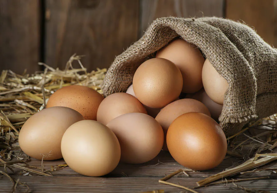 Alimentos ricos en calcio: huevos