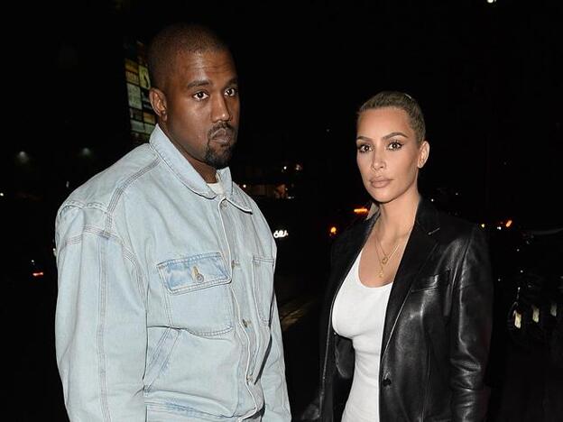 Kim Kardashian y Kanye West./gtres