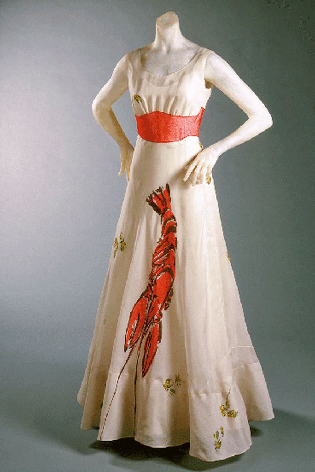 Diseño de Schiaparelli de la exposición Dalí & Schiaparelli.