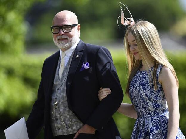 Gary Glodsmith junto a su hija en la boda de Pippa Middleton./GTRES