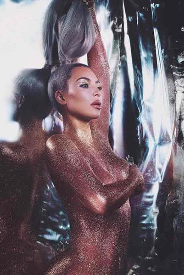 Kim Kardashian promociona así su nueva línea de cosméticos./instagram.