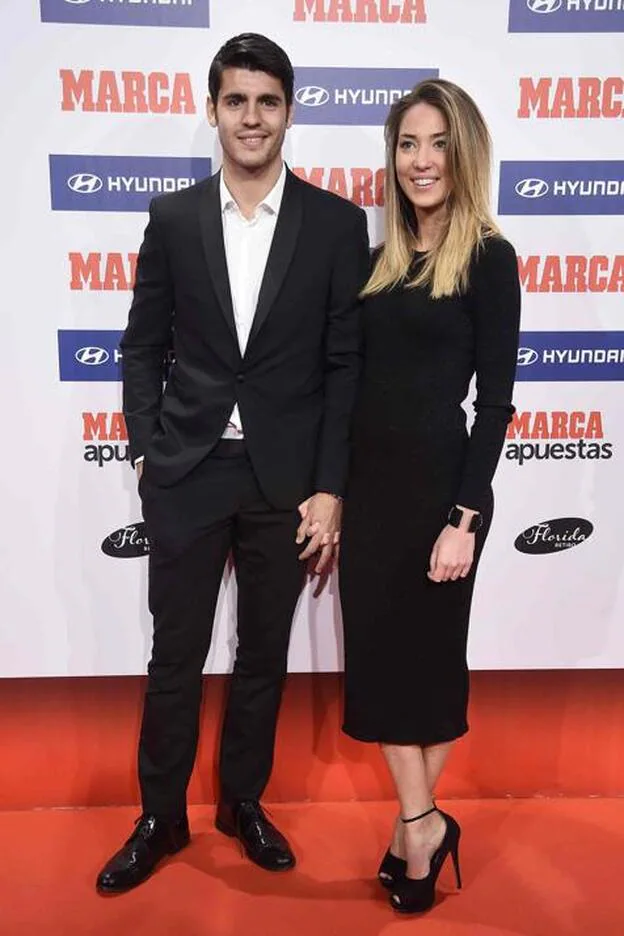 Álvaro Morata y Alice Campello en una imagen de archivo./gtres.
