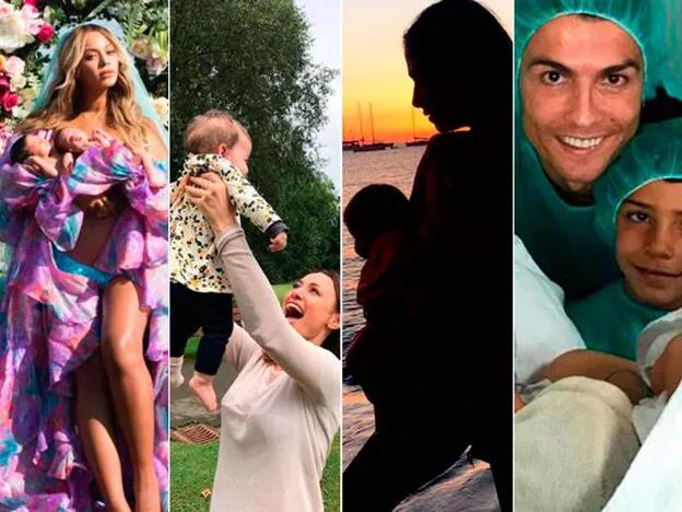 De izquierda a derecha, Beyoncé, Natalia Verbeke, Martina Klein y Cristiano Ronaldo./instagram.