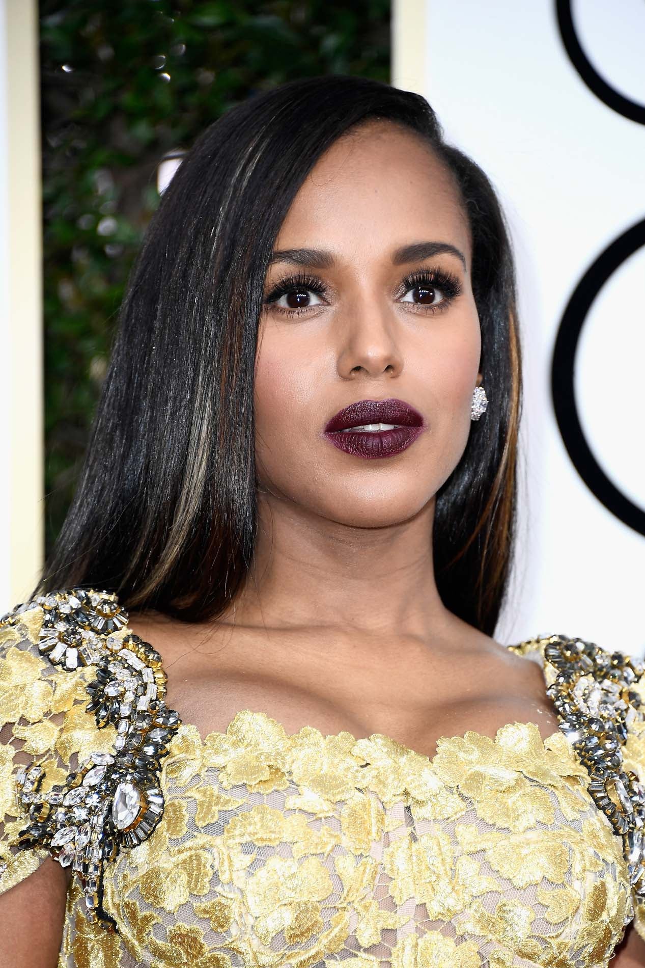 Los mejores maquillajes de las famosas en 2017: Kerry Washington en los Globos de Oro