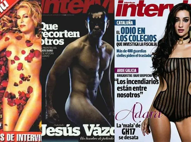 Algunas de las portadas más destacadas de 'Interviú'./D.R.
