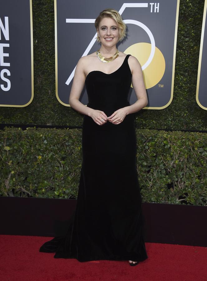 Alfombra roja de los Globos de Oro 2018: el vestido de Greta Gerwig