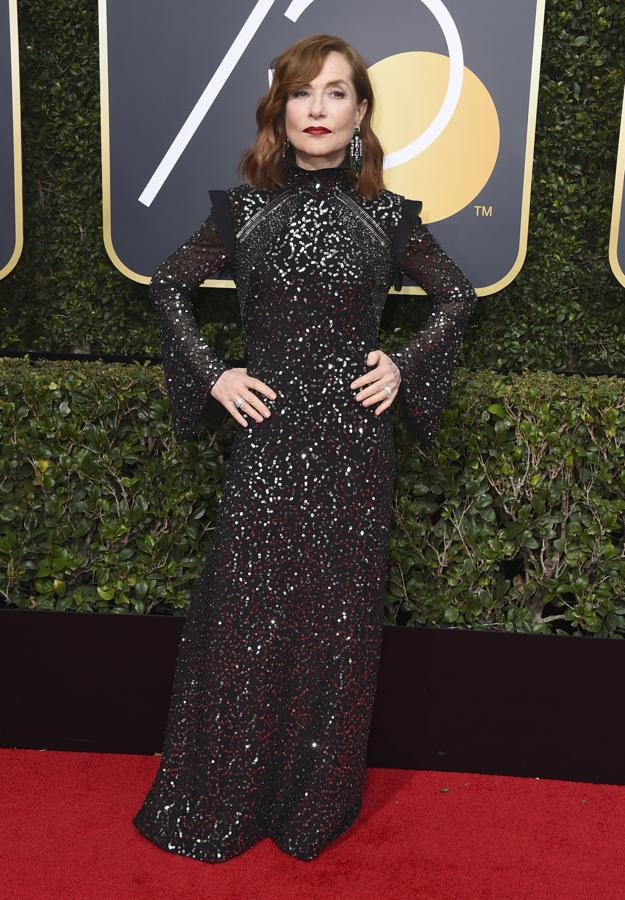 Alfombra roja de los Globos de Oro 2018: el vestido de Isabelle Huppert