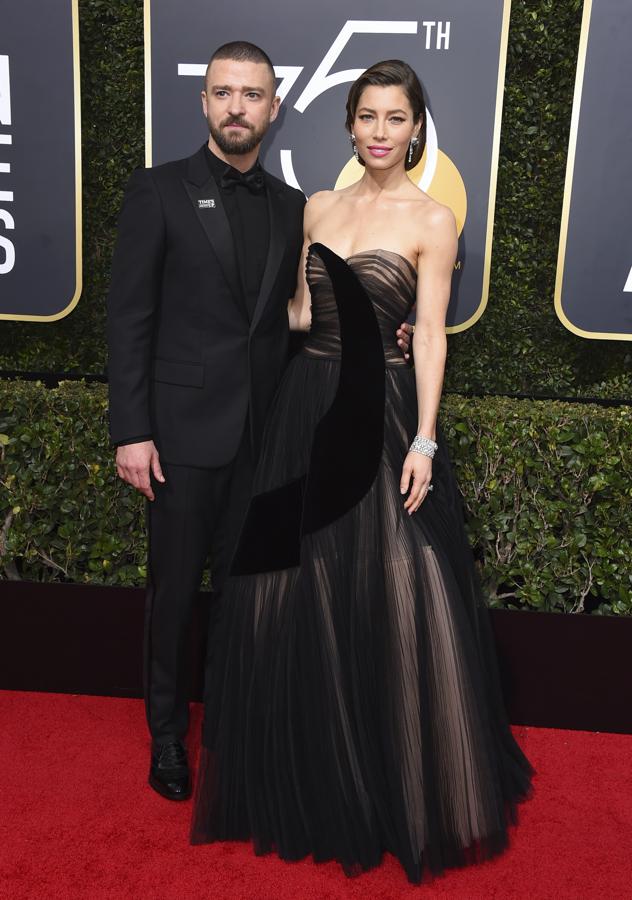 Alfombra roja de los Globos de Oro 2018: el vestido de Jessica Biel