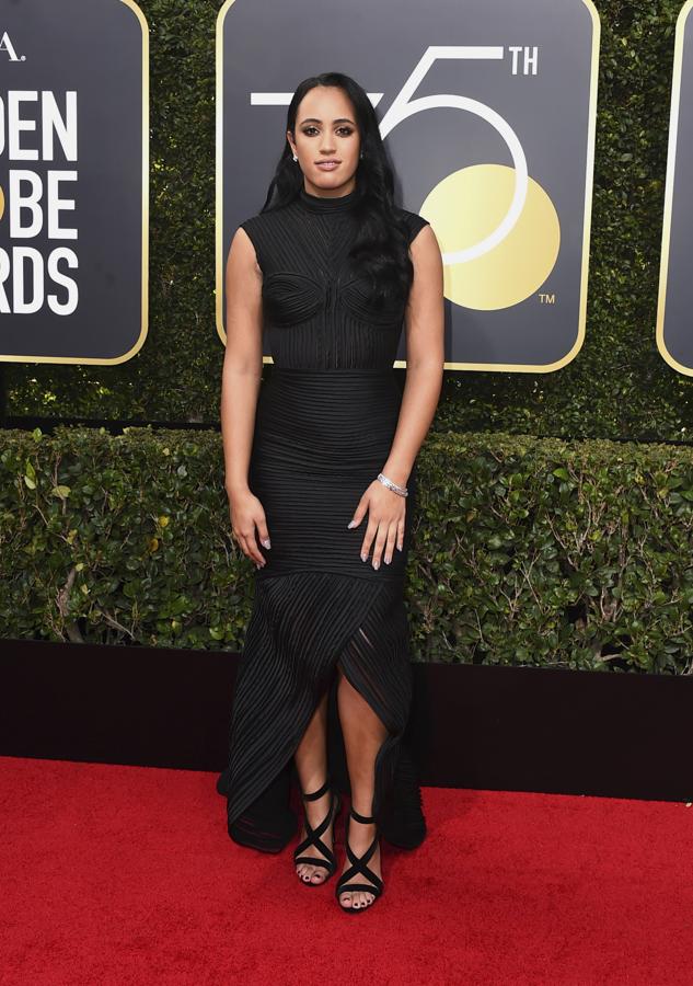 Alfombra roja de los Globos de Oro 2018: el vestido de Simone Garcia Johnson