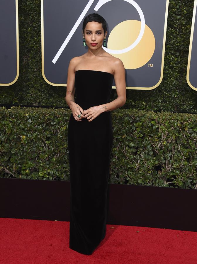 Alfombra roja de los Globos de Oro 2018: el vestido de Zoe Kravitz