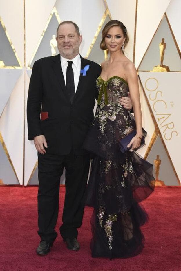 Harvey Weinstein y Georgina Chapman durante los Oscars del año pasado./gtres