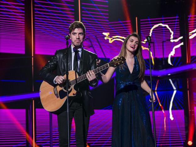 Roi y Amaia en el escenario de 'OT 2017'./GTRES