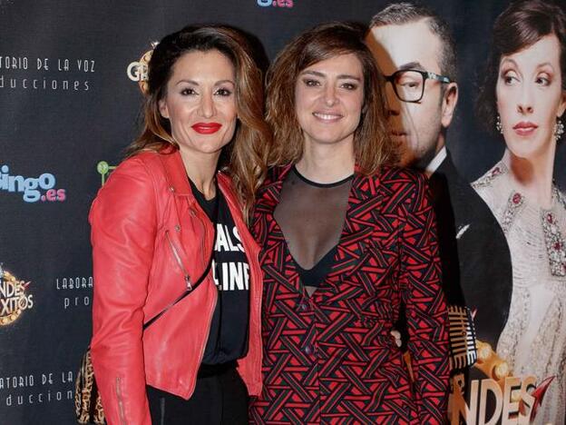 Nagore Robles y Sandra Barneda en la obra de Jorge Javier Vázquez./getty Images