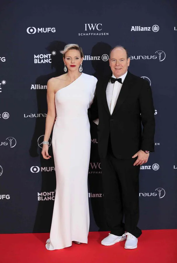 Alfombra roja de los premios Laureus 2018: Alberto y Charlene de Mónaco