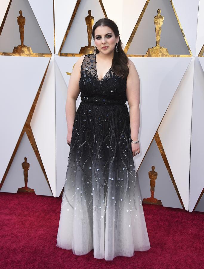 Premios Oscar 2018: Beanie Feldsetein, en la alfombra roja.