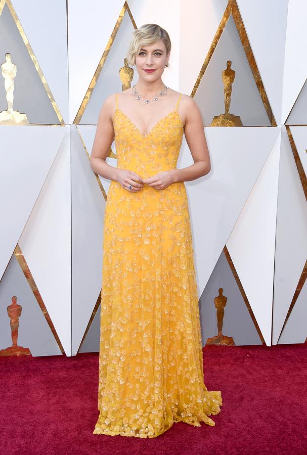 Premios Oscar 2018: Greta Gerwing, en la alfombra roja