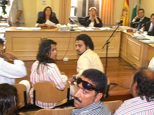 Farruquito junto a Jorge Rubio en el juicio por el atropello./d.r.