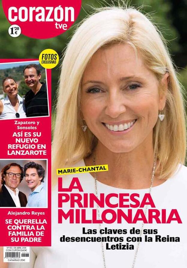 Marie-Chantal Miller, portada de la revista 'Corazón'./'corazón'.