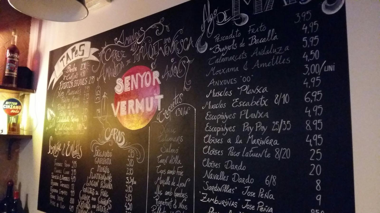 Los mejores bares de España para tomar el vermut: Senyor Vermut, Barcelona