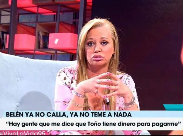 Belén Esteban durante su entrevista en 'Viva la vida'./telecinco.