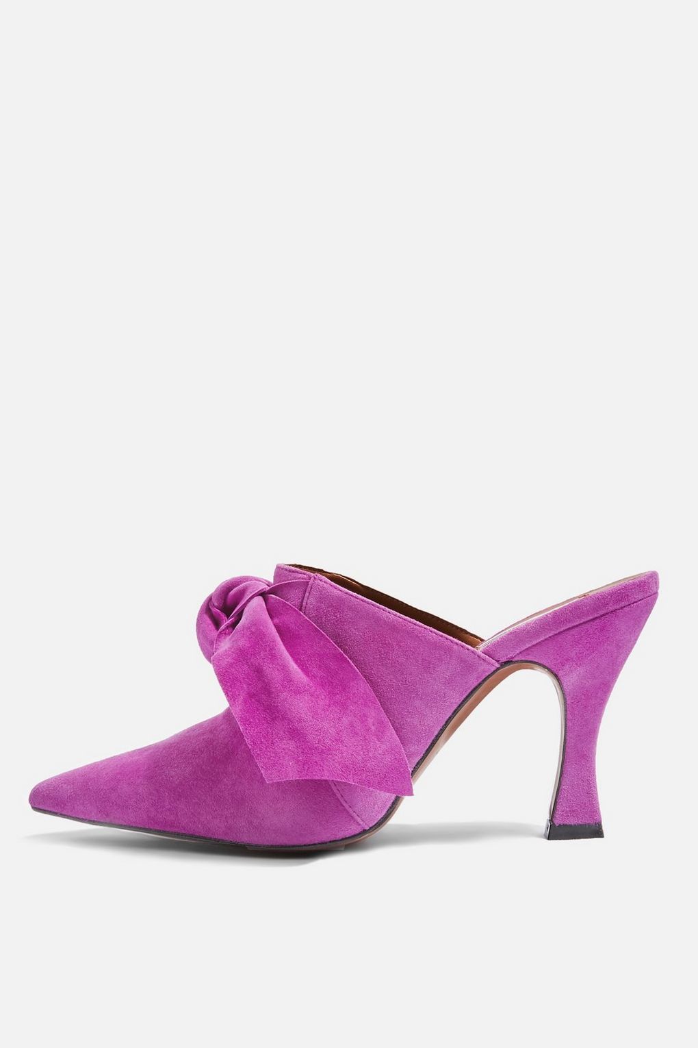 Mules de ante con lazos de Topshop (68 euros)