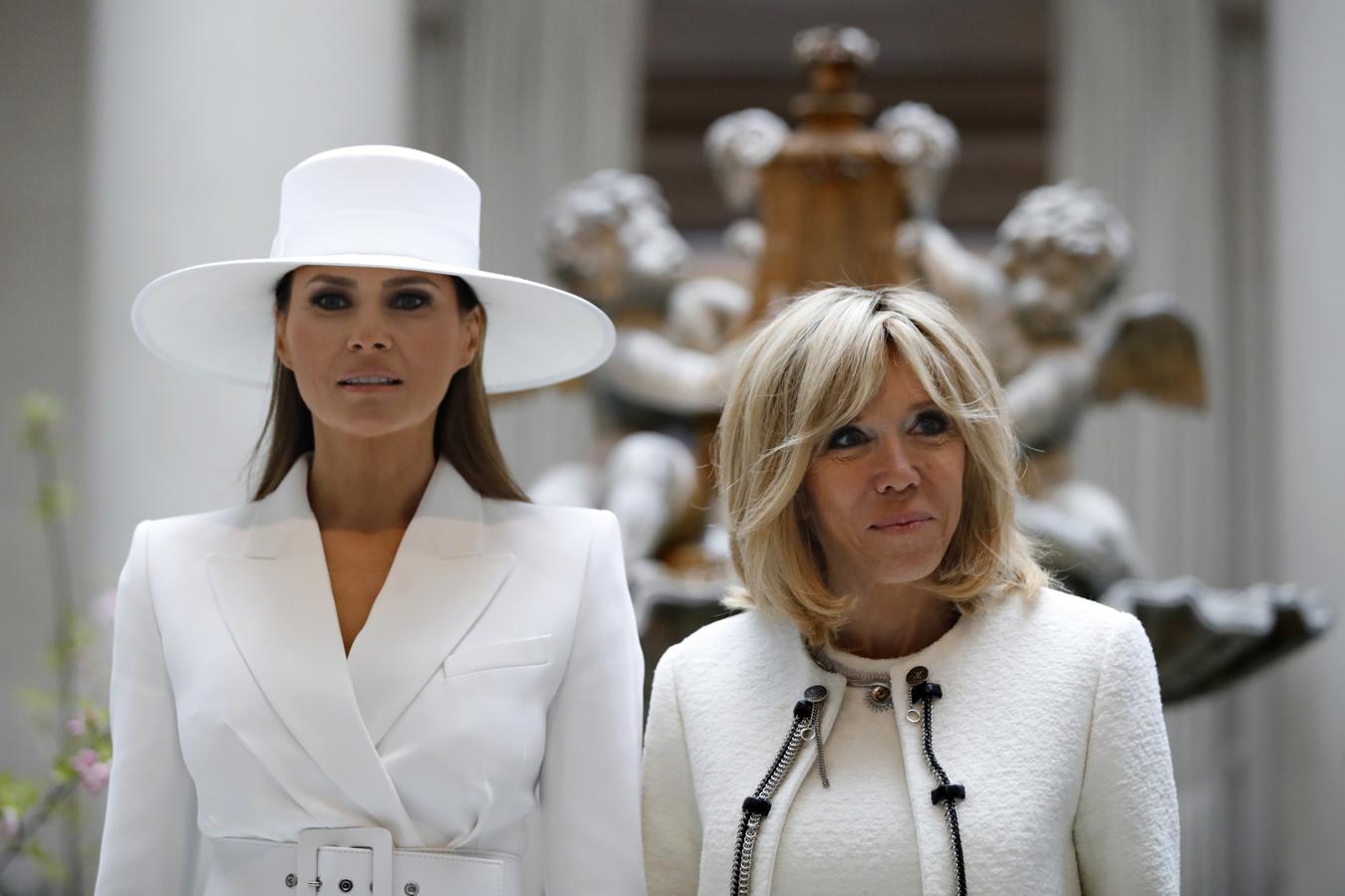 El traje blanco más bonito de Melania Trump