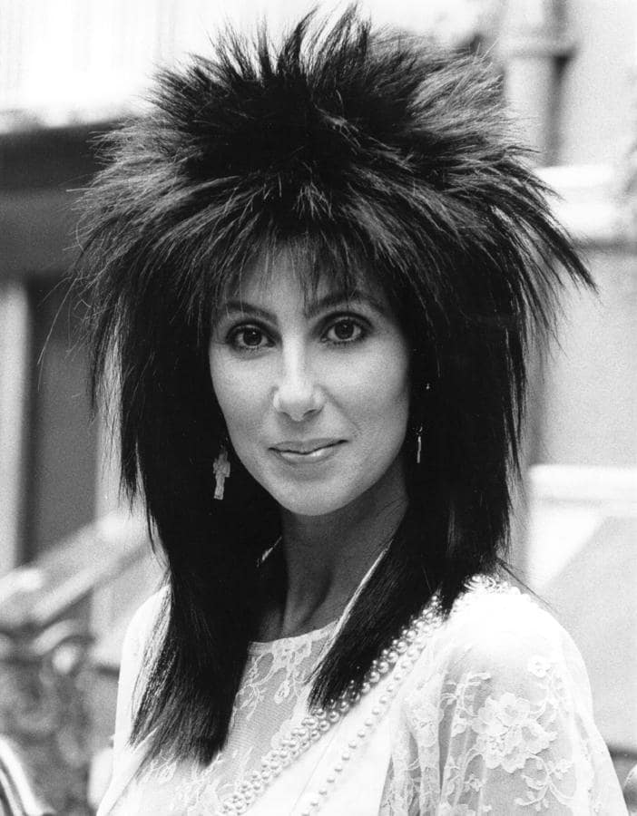 El pelo punk de Cher en los 80