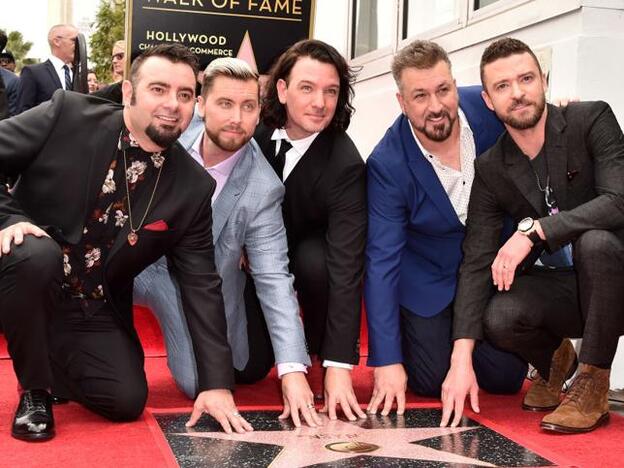 Nsync han recibido su estrella en el paseo de la fama de Hollywood./getty images