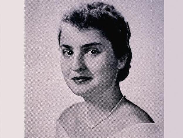 Madeleine Albright en el anuario de su universidad, 1955.