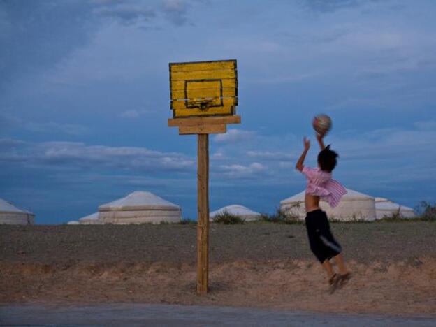 Campo de Baloncesto actual, en Casablanca.