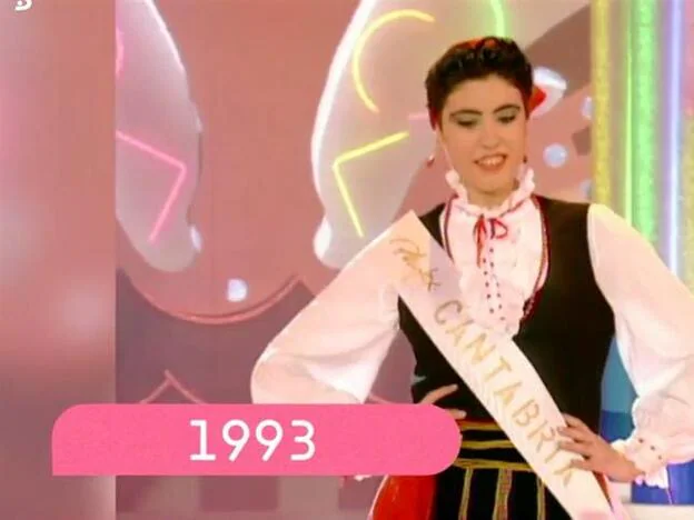 Isabel Rábago, Miss Cantabria en 1993./telecinco.