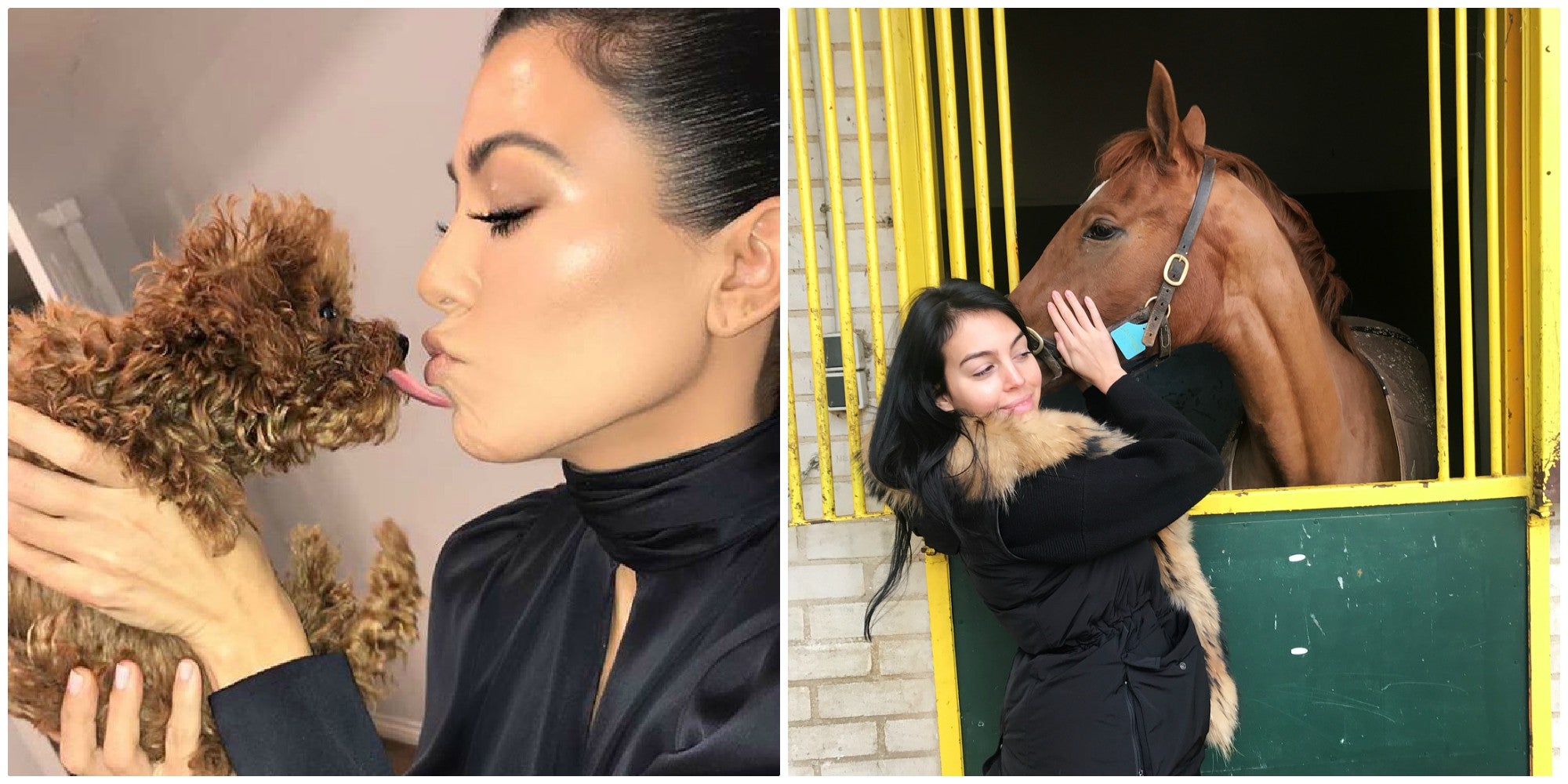 Georgina Rodríguez y Kourtney Kardashian, gemelas de Instagram